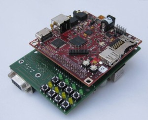 Beagleboard with adapter board for UMTS module
