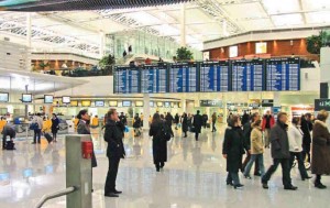 Where am I? Inside a large building such as an airport terminal Bluetooth low energy tags could be placed in strategic locations to inform cell phone-equipped passengers of their location