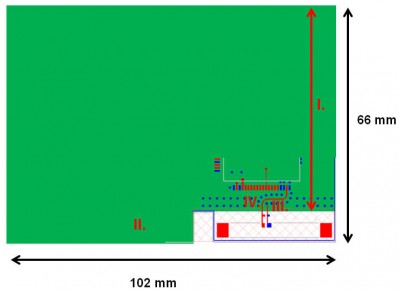 GSM chip antenna on PCB