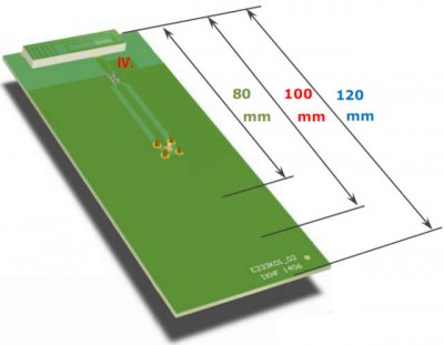 Eval board for embedded LTE antenna