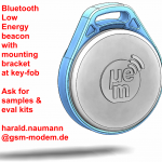 BLE Bluetooth Low Energy beacon at key-fob