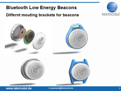 Bluetooth Low Energy beacon vers iBeacon