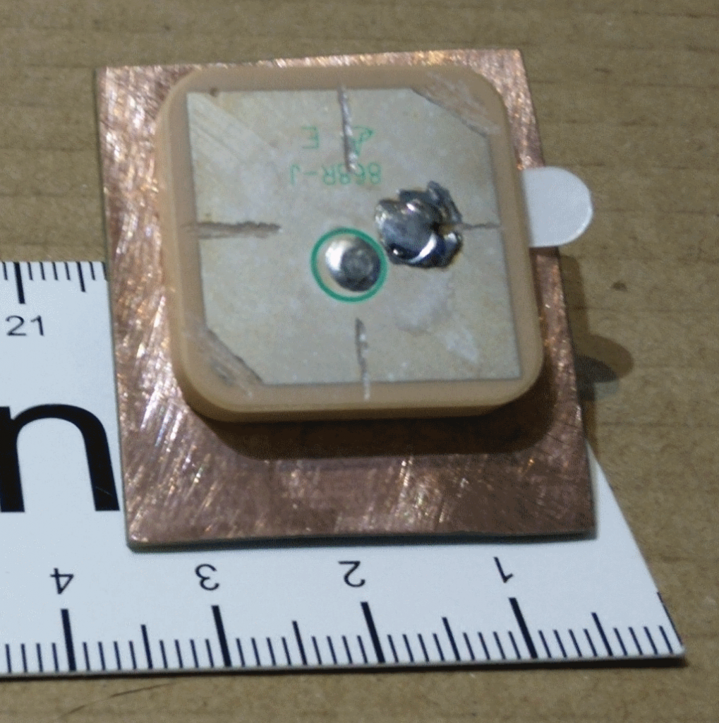 25x25x4 mm ceramic patch antenna for LPWAN