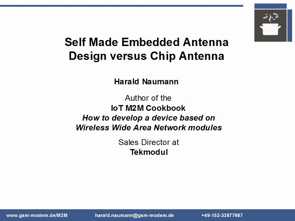 Self-made Embedded Antenna Design verus Chip antenna