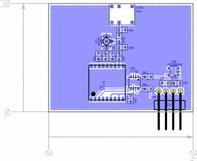 GNSS GPS antenna test PCB