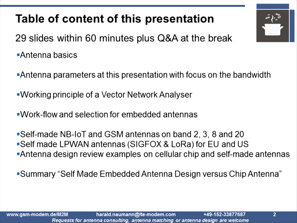 Self Made Embedded Antenna Designs versus Chip Antenna – ToC