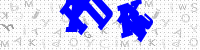 Blue Captcha Image