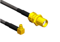 SMA bulkhead coaxial cable MMCX