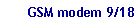 GSM modem 9/18