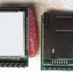 GSM module with helical GSM antenna on PCB
